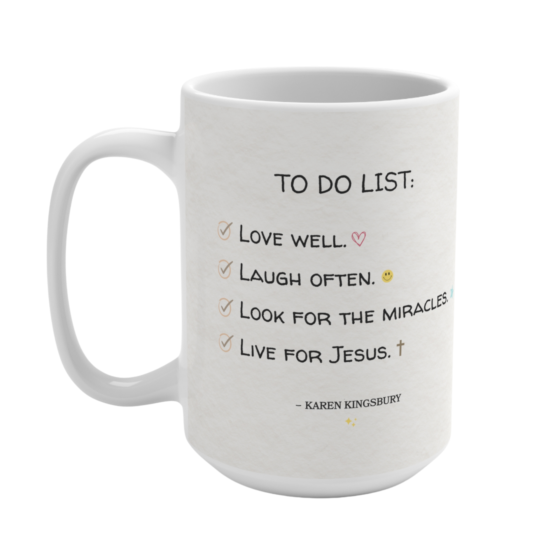 To Do List Mug – Karen Kingsbury Bookstore